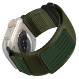 Army Green Embossed Leather